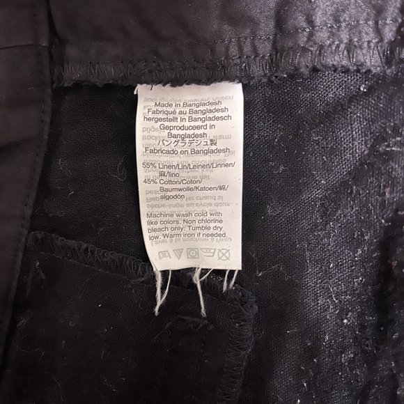 Linen/cotton blend J.Crew scalloped edge shorts - Picture 4 of 4